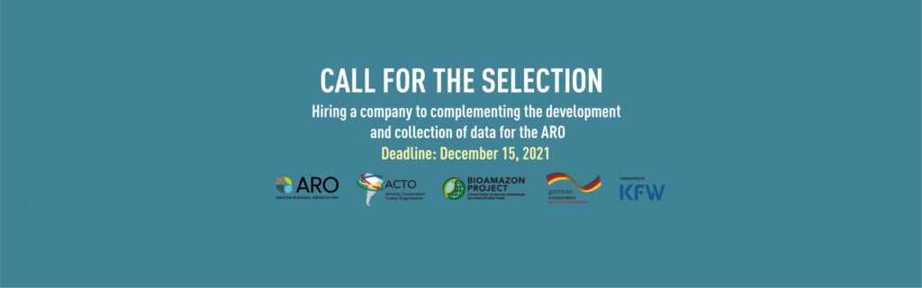 ACTO opens the selection process for hiring a company to complementing the development and collection of data for the Amazon Regional Observatory